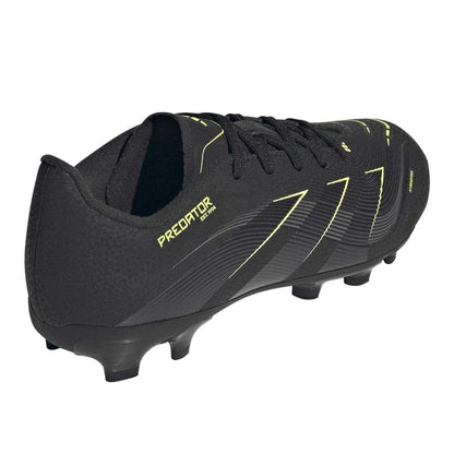 Black-Carbon-Lemon - Back - Predator Childrens-Kids Predator League Cleated Firm Ground Football Boots