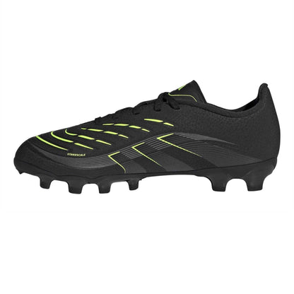 Black-Carbon-Lemon - Side - Predator Childrens-Kids Predator League Cleated Firm Ground Football Boots