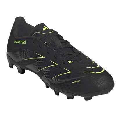 Black-Carbon-Lemon - Pack Shot - Predator Childrens-Kids Predator League Cleated Firm Ground Football Boots