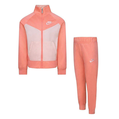 Pink Glaze - Front - Nike Girls NSW Tracksuit Set