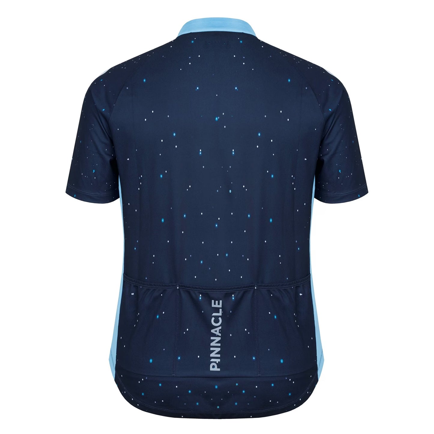 Blue - Back - Pinnacle Mens Starry Sky Cycling Jersey