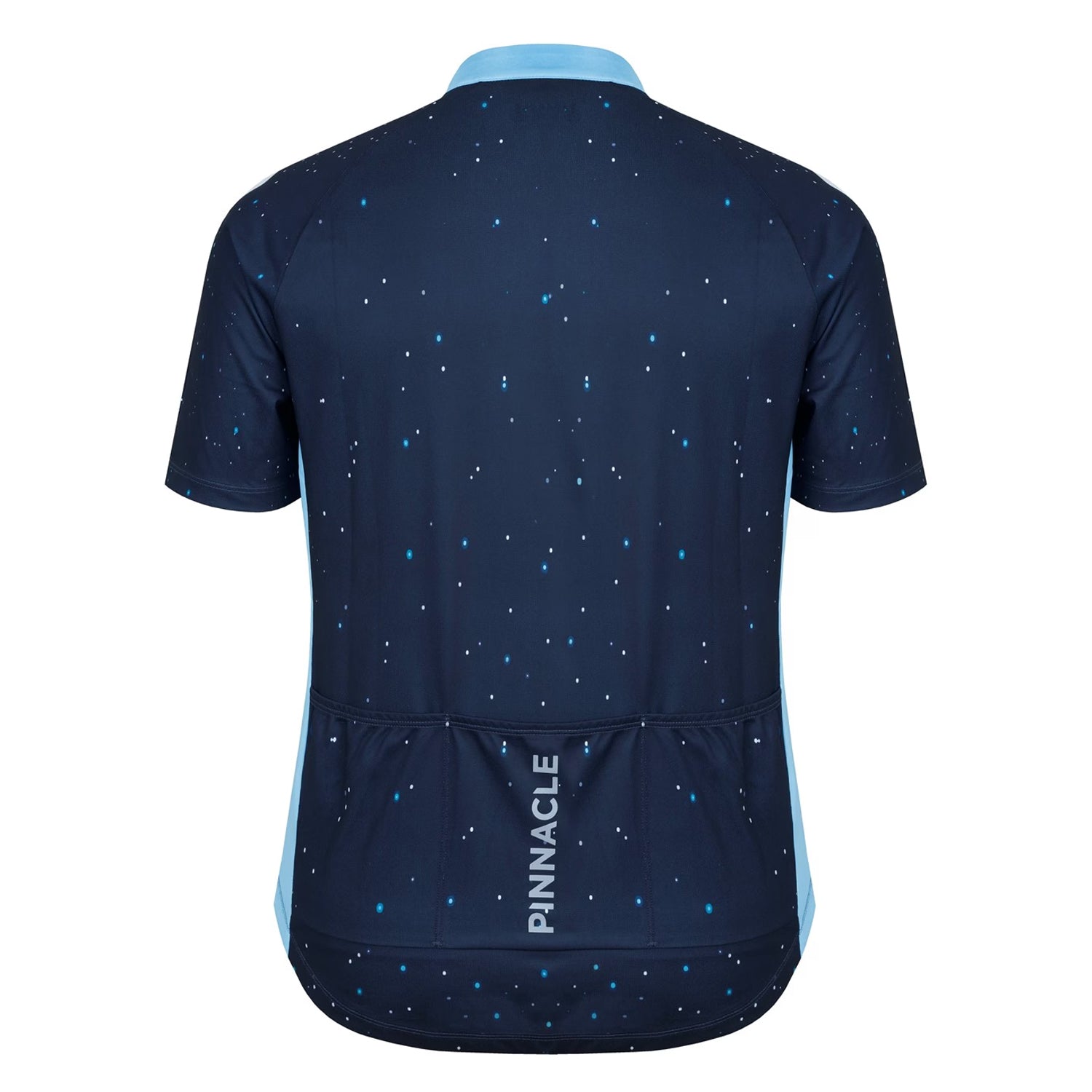 Blue - Back - Pinnacle Mens Starry Sky Cycling Jersey