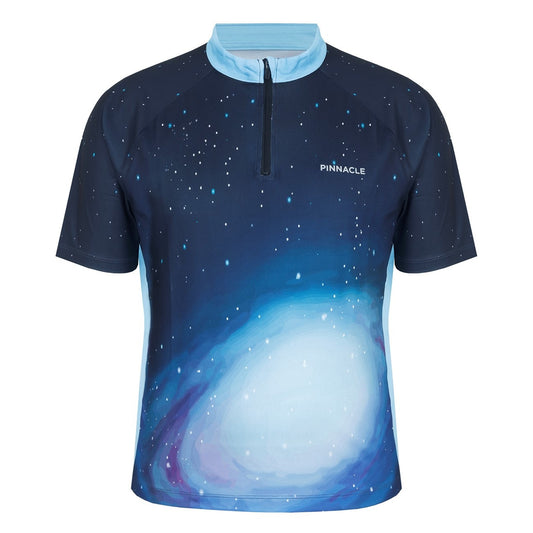 Blue - Front - Pinnacle Mens Starry Sky Cycling Jersey