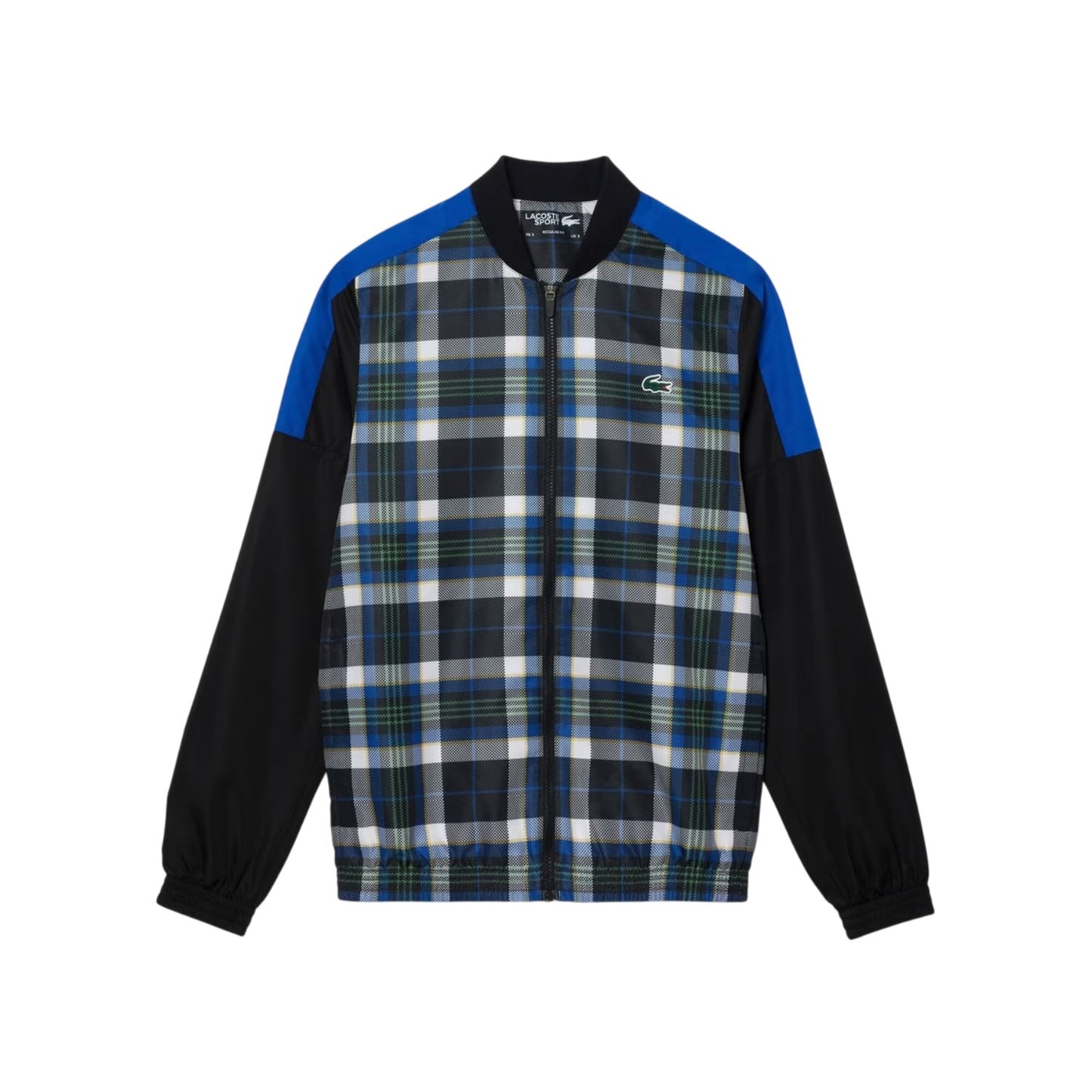 Multicoloured-Cobalt - Side - Lacoste Mens Check Plaid Tracksuit
