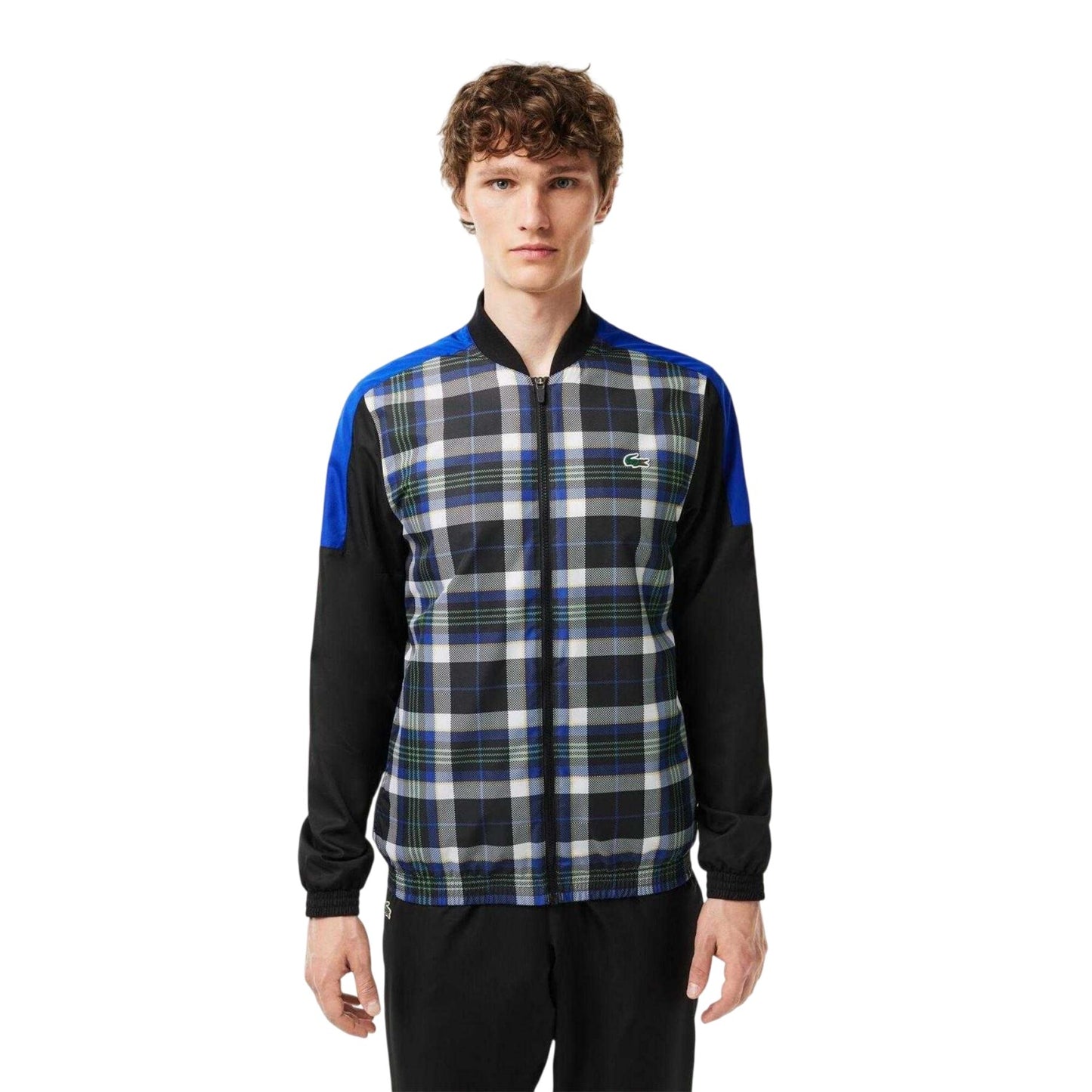 Multicoloured-Cobalt - Lifestyle - Lacoste Mens Check Plaid Tracksuit