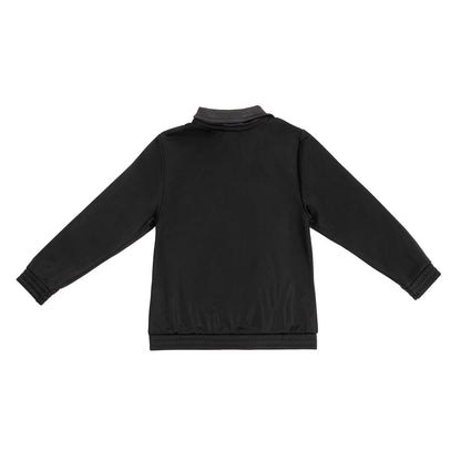 Black-Charcoal - Side - Slazenger Childrens-Kids Tracksuit