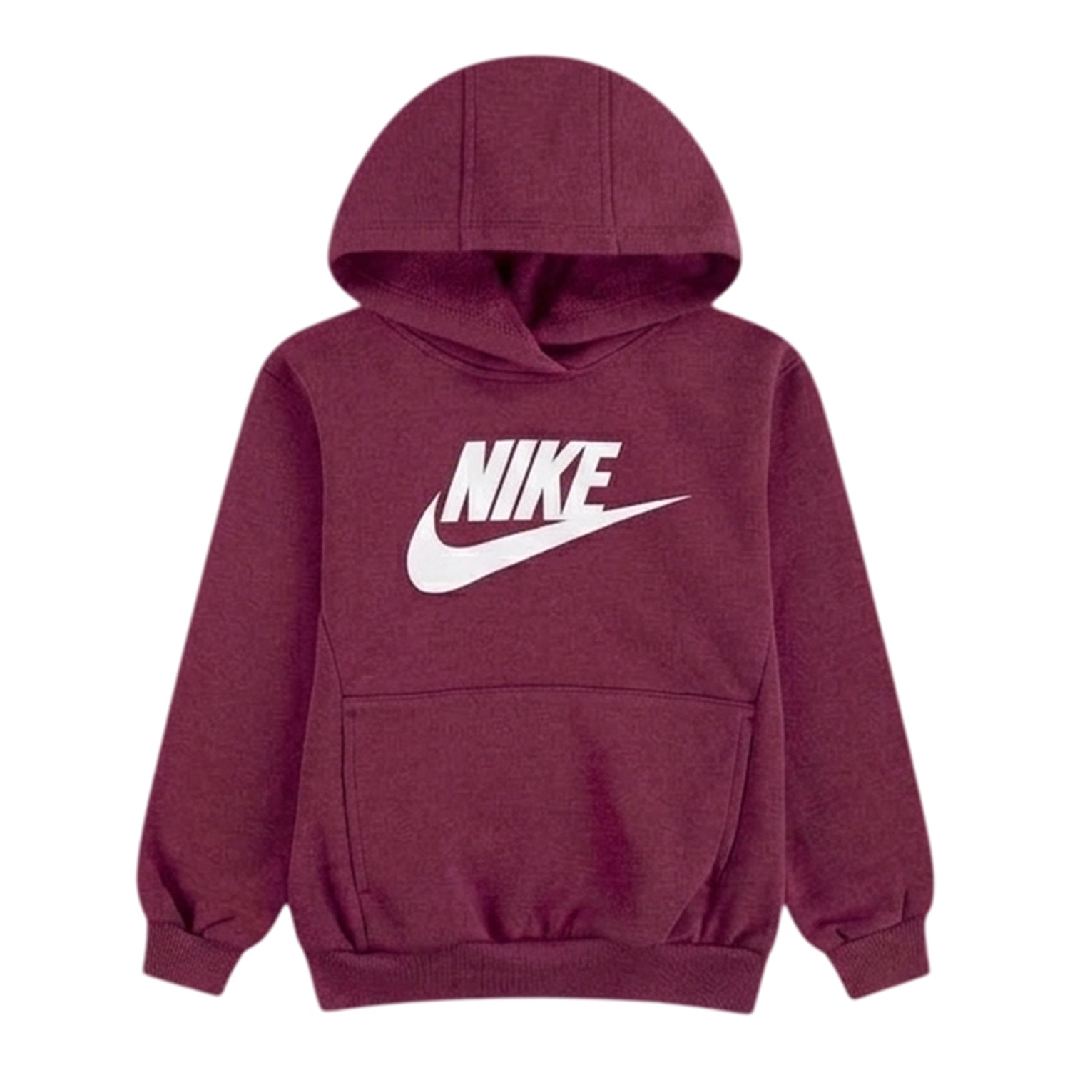 Beet Red - Back - Nike Girls Fleece Long-Sleeved Tracksuit Set