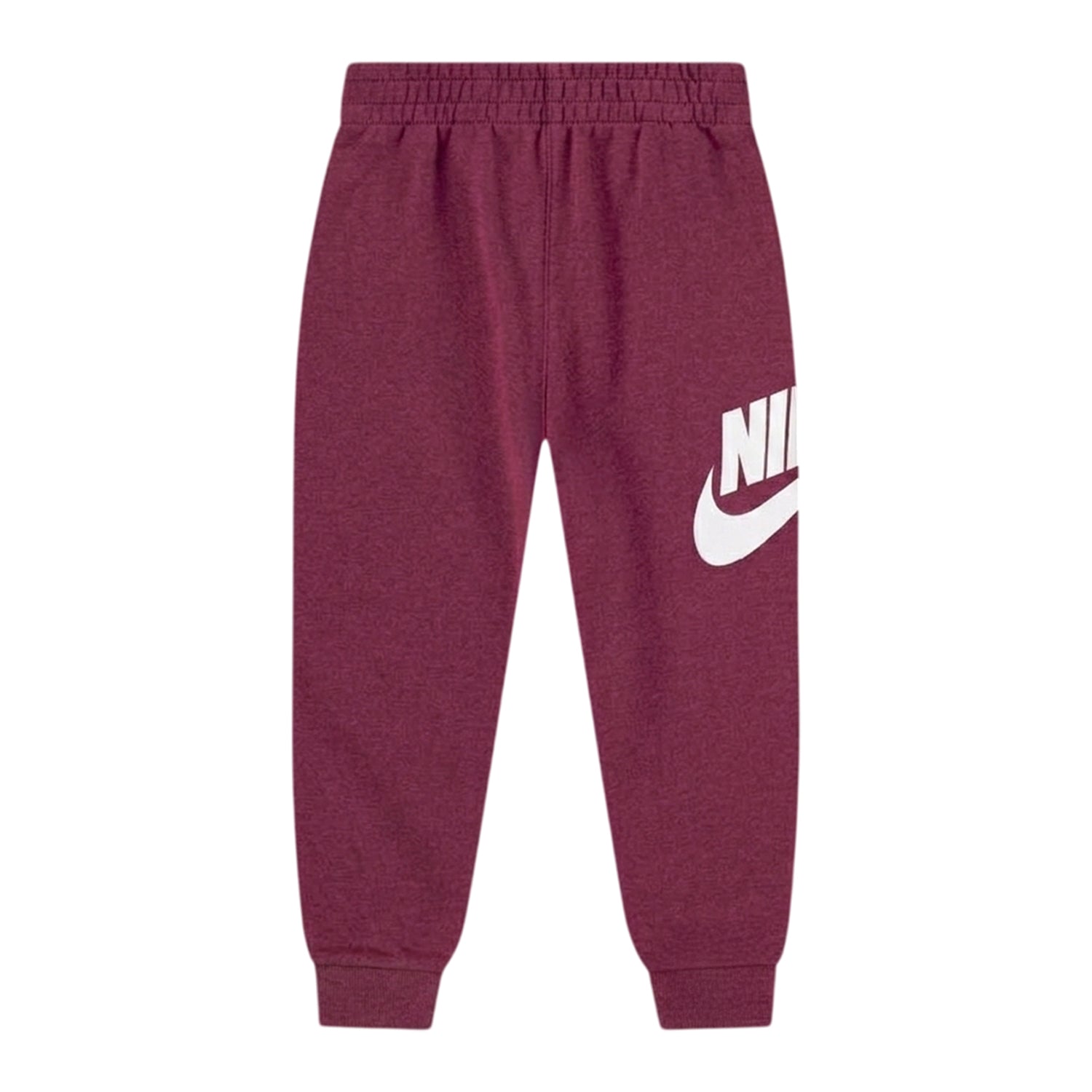 Beet Red - Side - Nike Girls Fleece Long-Sleeved Tracksuit Set