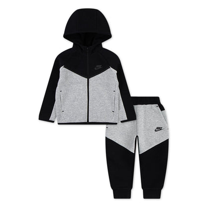 Black-Grey - Front - Nike Baby Tech Tracksuit Set