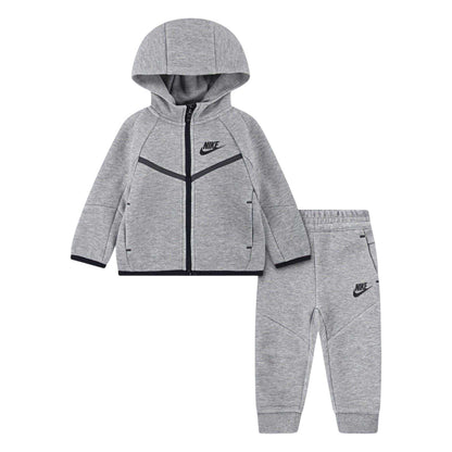 Grey - Front - Nike Baby Tech Tracksuit Set
