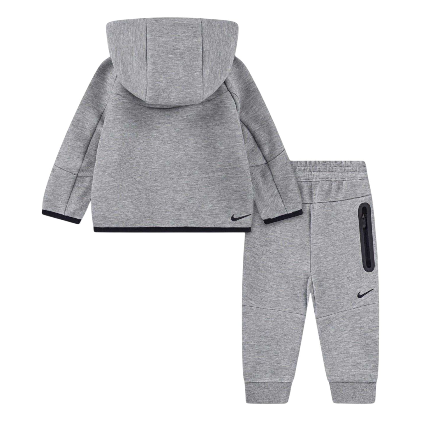 Grey - Back - Nike Baby Tech Tracksuit Set