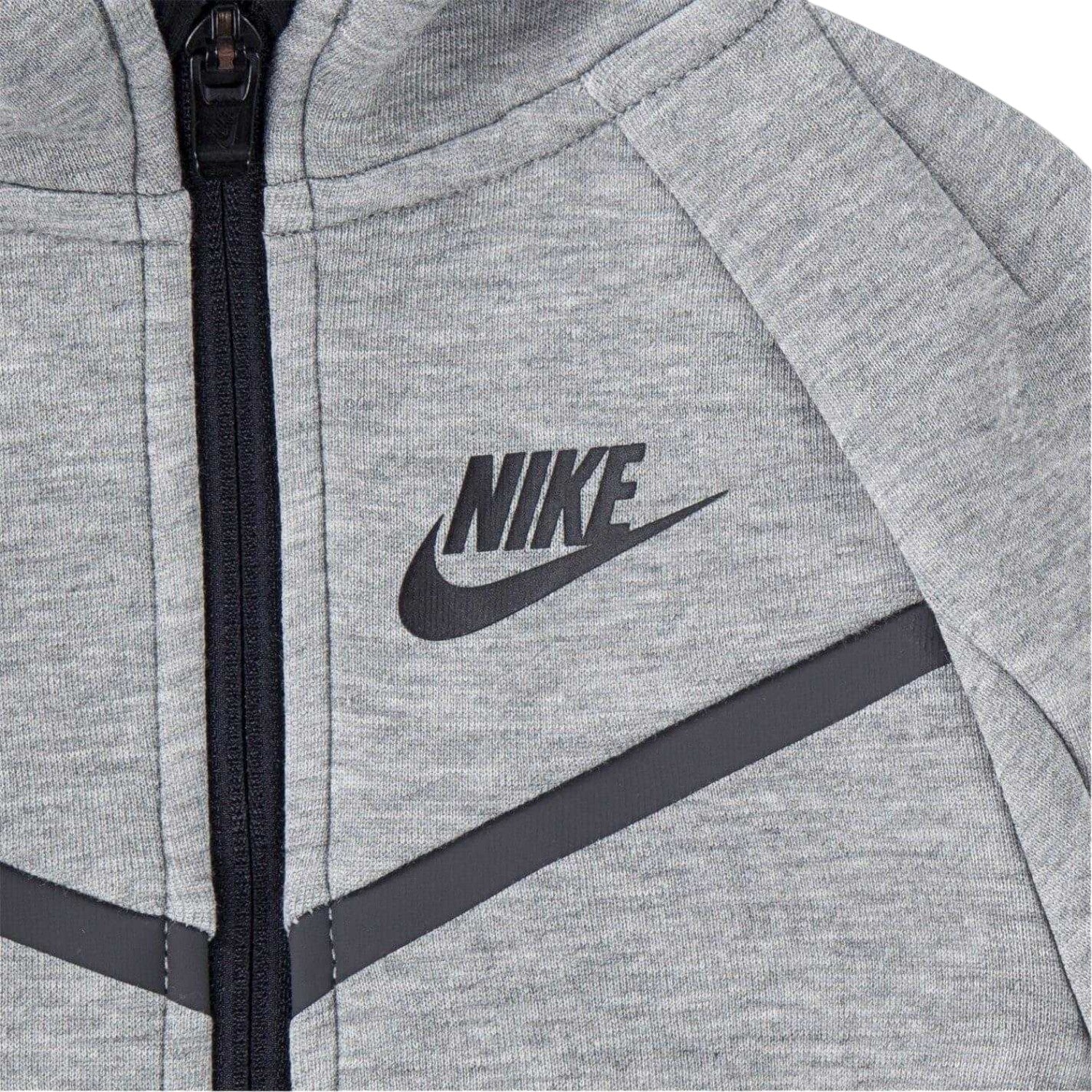 Grey - Side - Nike Baby Tech Tracksuit Set
