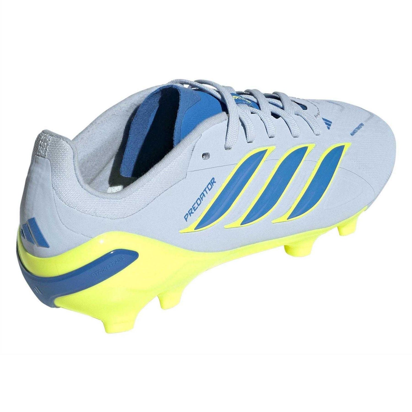 Blue-Yellow - Back - Adidas Childrens-Kids Predator Elite Firm Ground Football Boots
