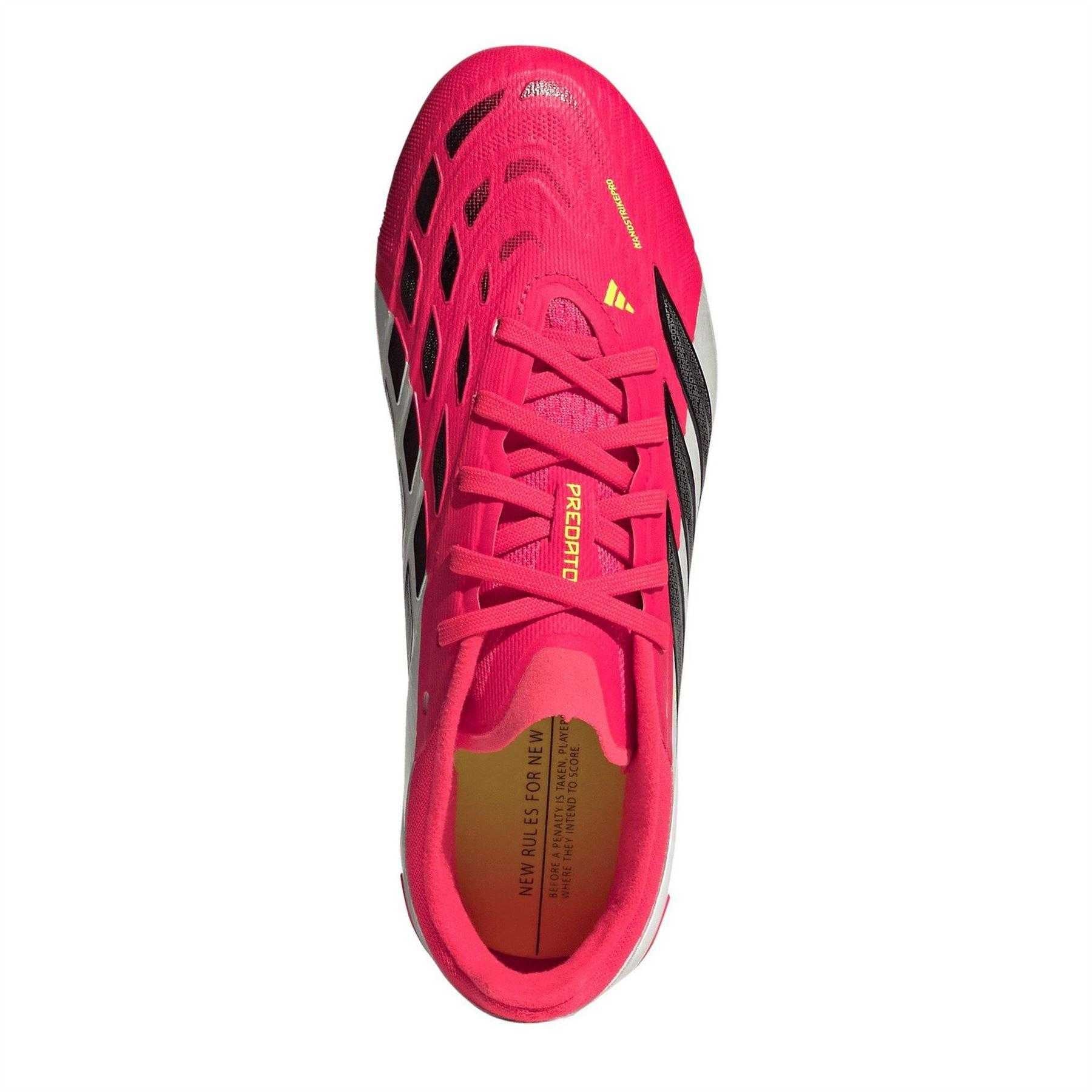 Red-White - Lifestyle - Adidas Childrens-Kids Predator Elite Firm Ground Football Boots