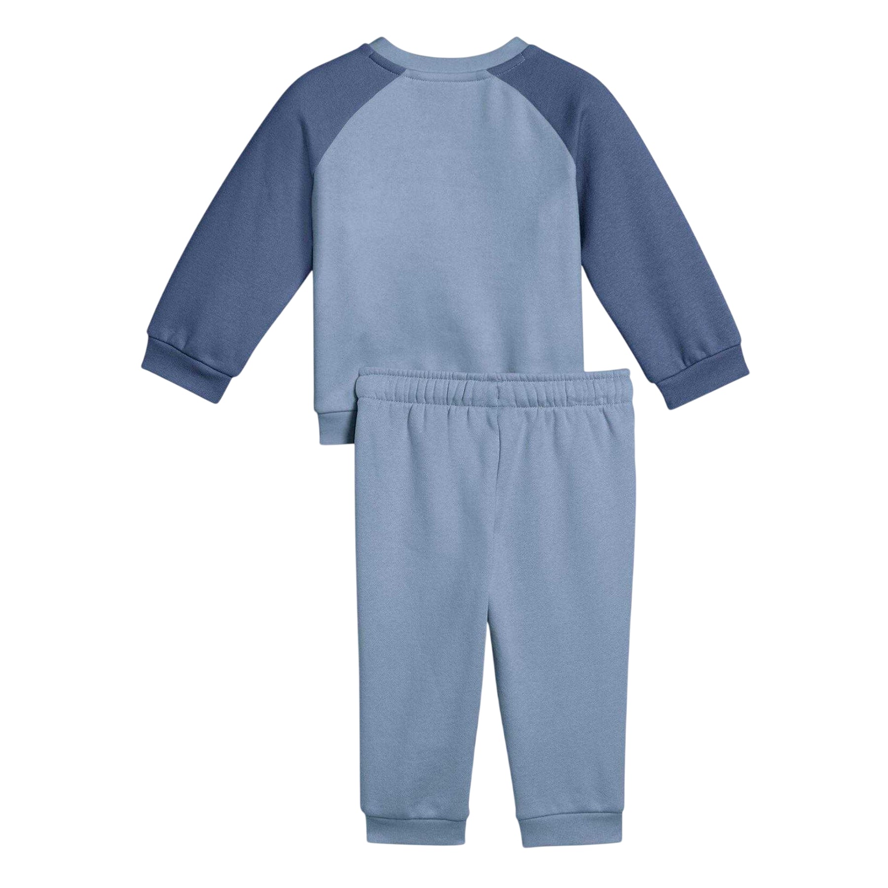 Blue - Back - Puma Baby Logo Fleece Raglan Tracksuit