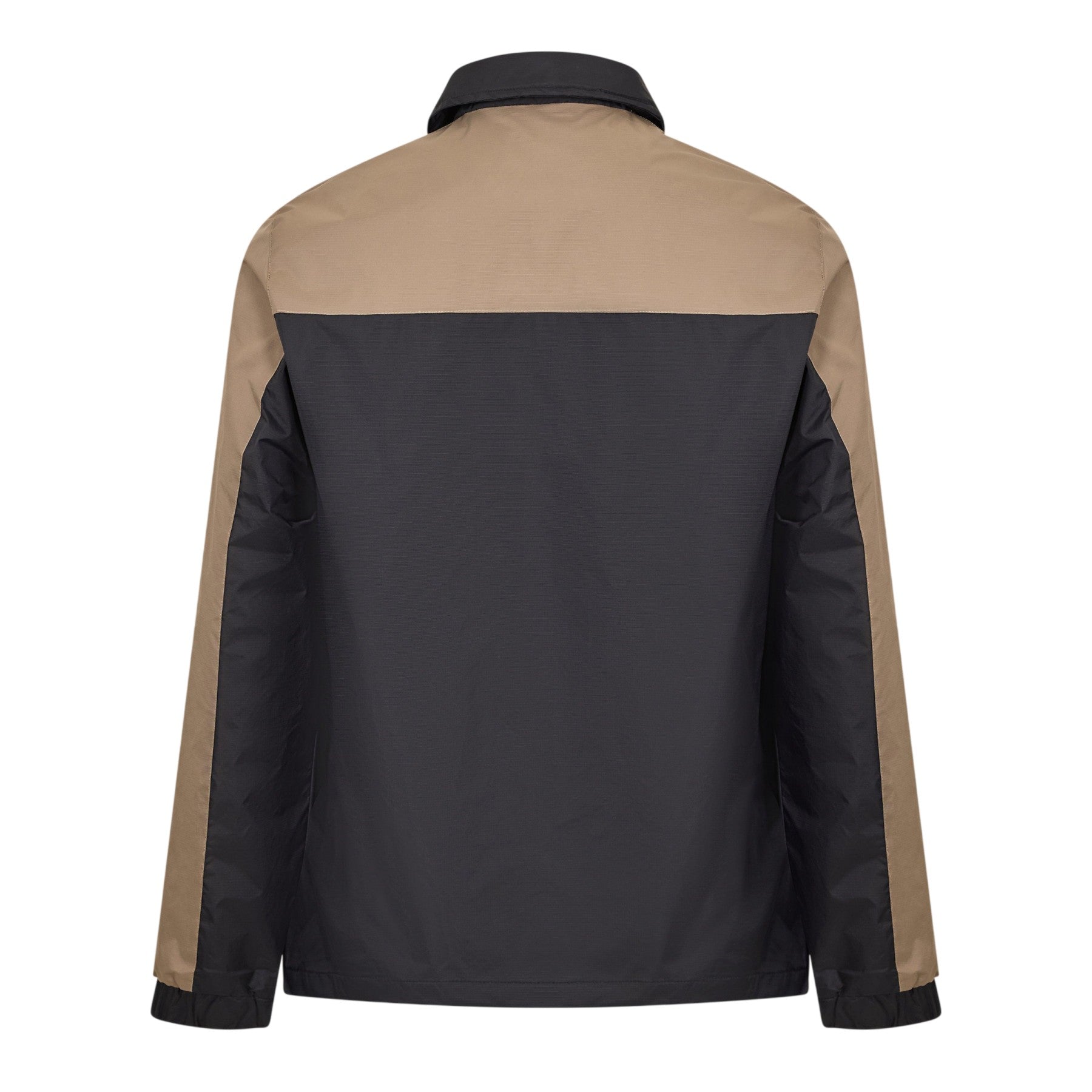 Black - Back - Luke Mens Colour Block Bomber Jacket