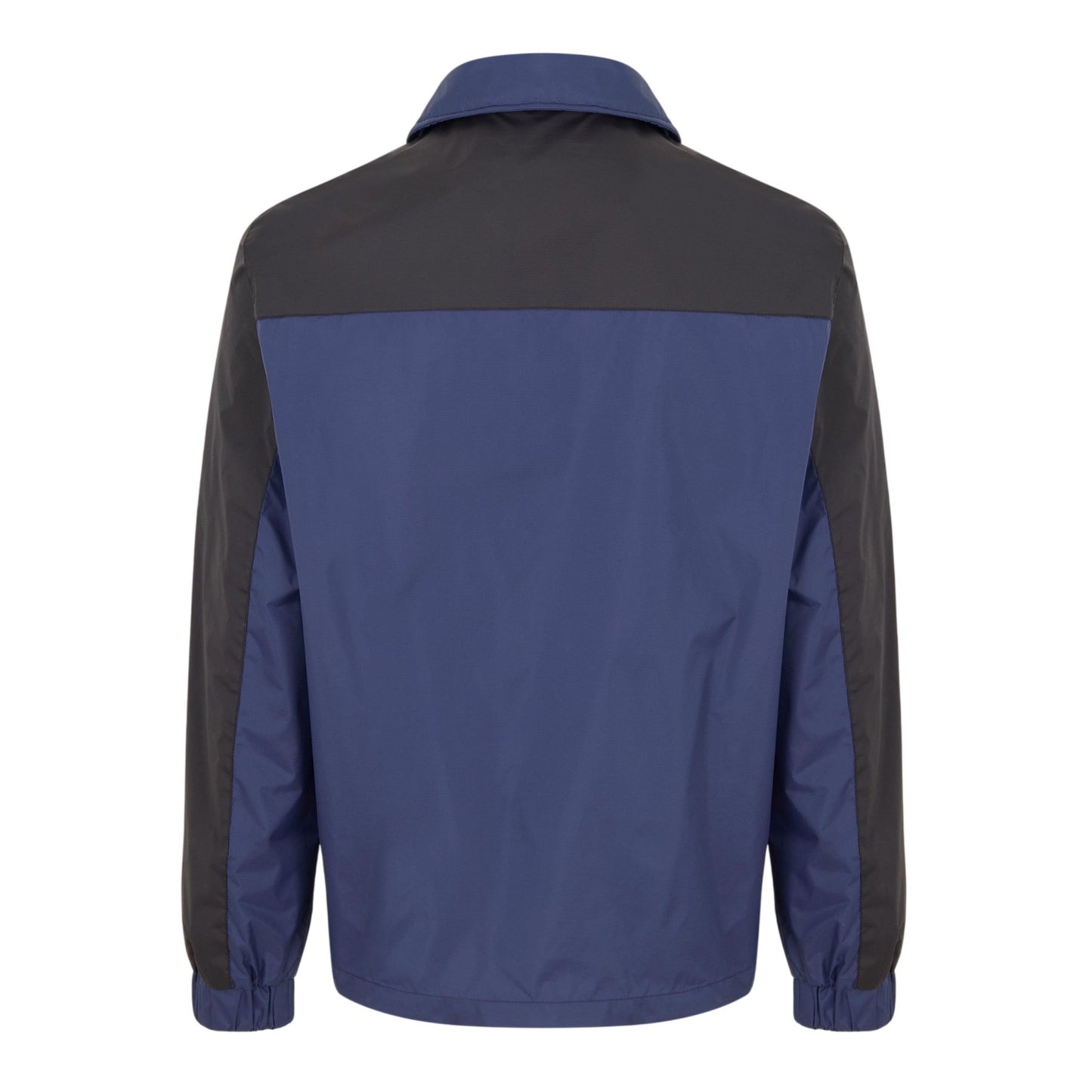 Black-Navy - Back - Luke Mens Colour Block Bomber Jacket