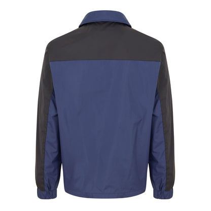Black-Navy - Back - Luke Mens Colour Block Bomber Jacket
