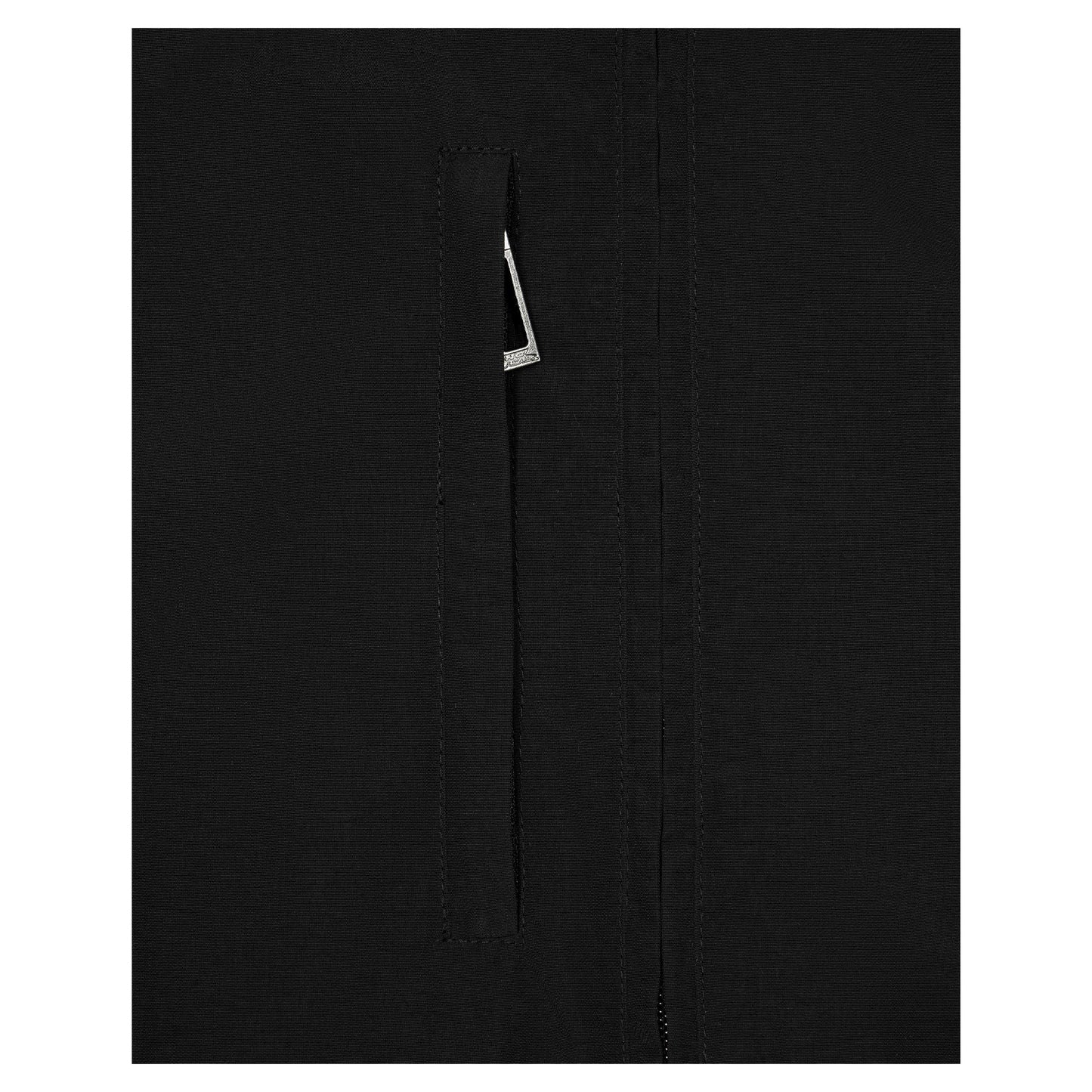 Black - Side - No Fear Mens Funnel Neck Raglan Long-Sleeved Track Top