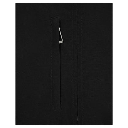 Black - Side - No Fear Mens Funnel Neck Raglan Long-Sleeved Track Top