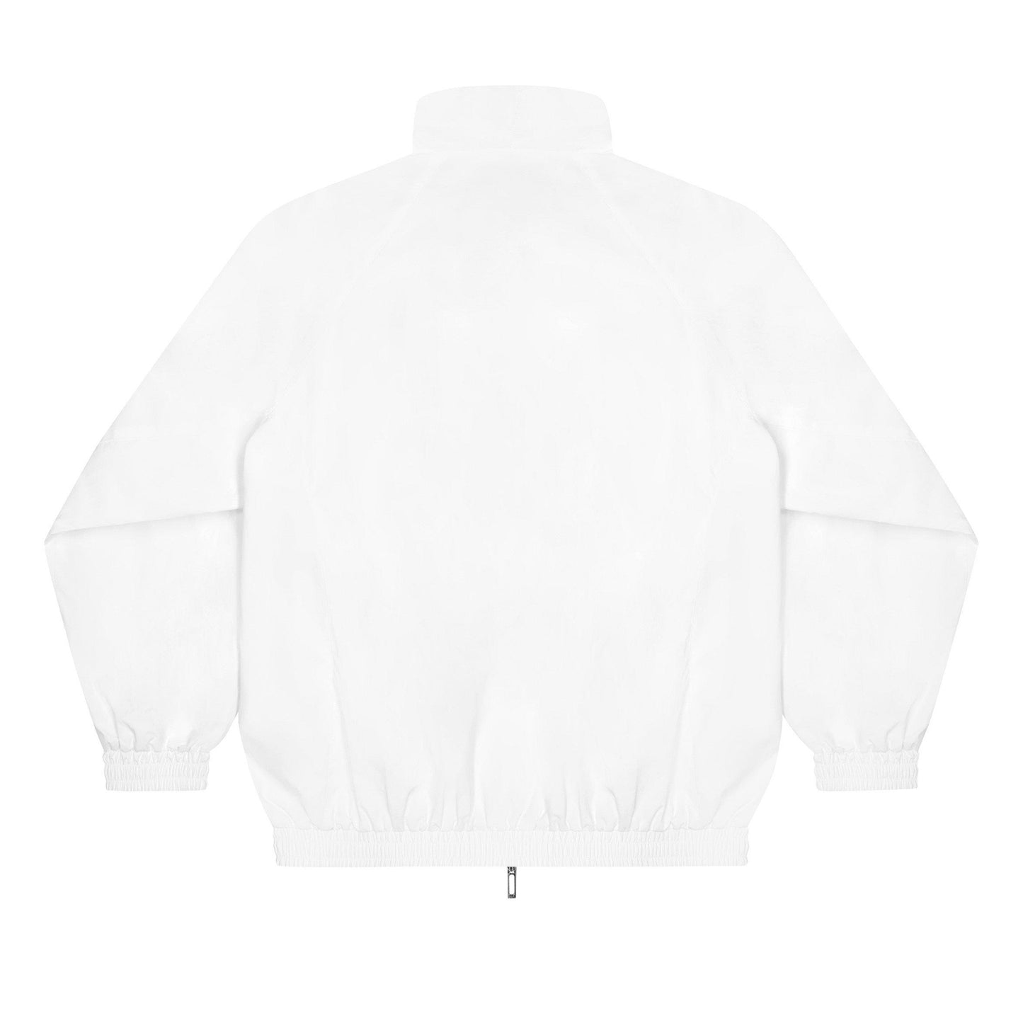 White - Back - No Fear Mens Funnel Neck Raglan Long-Sleeved Track Top