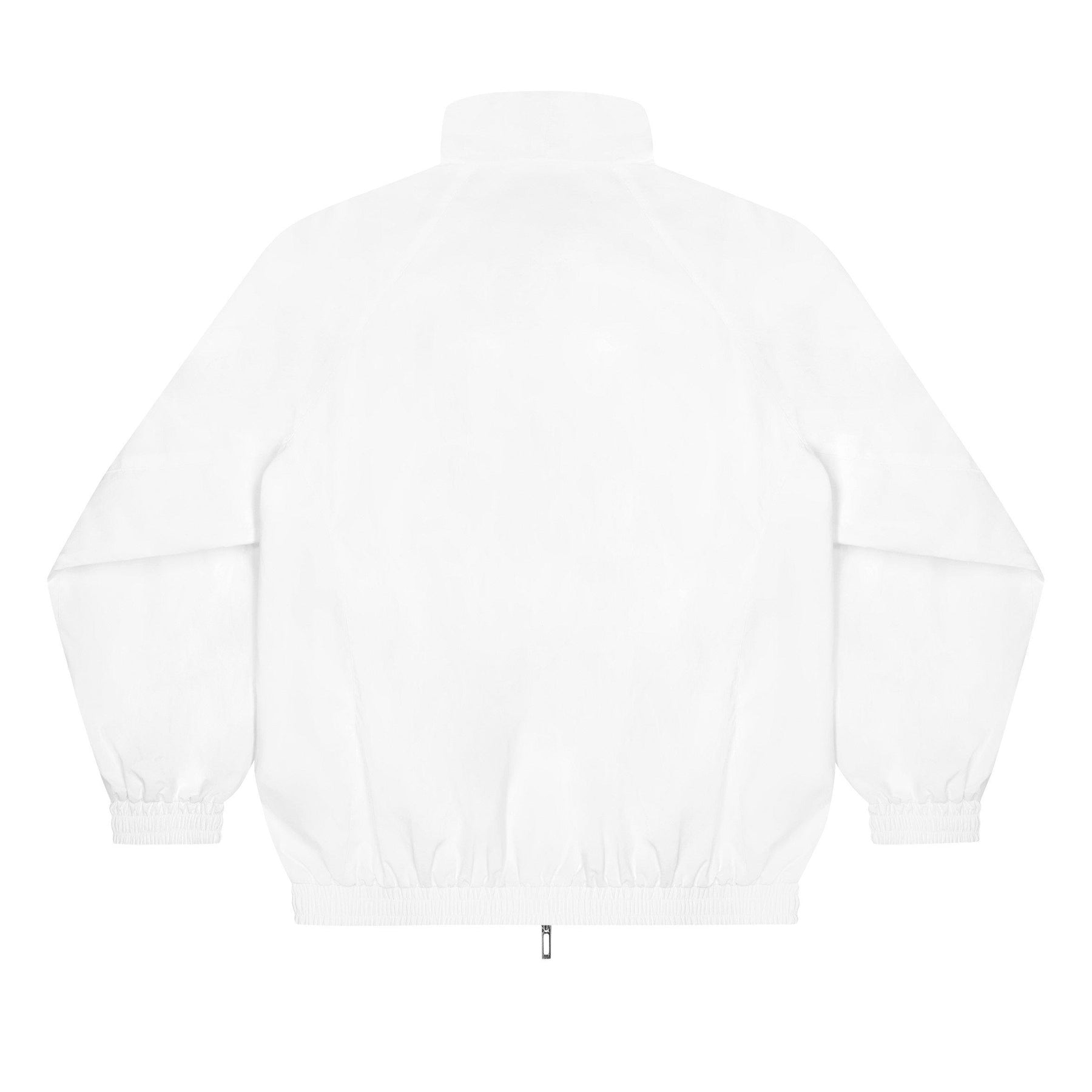 White - Back - No Fear Mens Funnel Neck Raglan Long-Sleeved Track Top