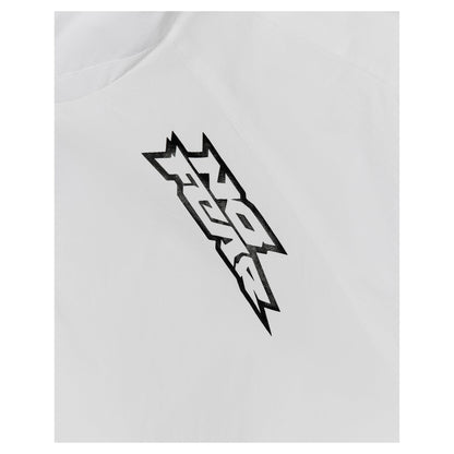 White - Side - No Fear Mens Funnel Neck Raglan Long-Sleeved Track Top