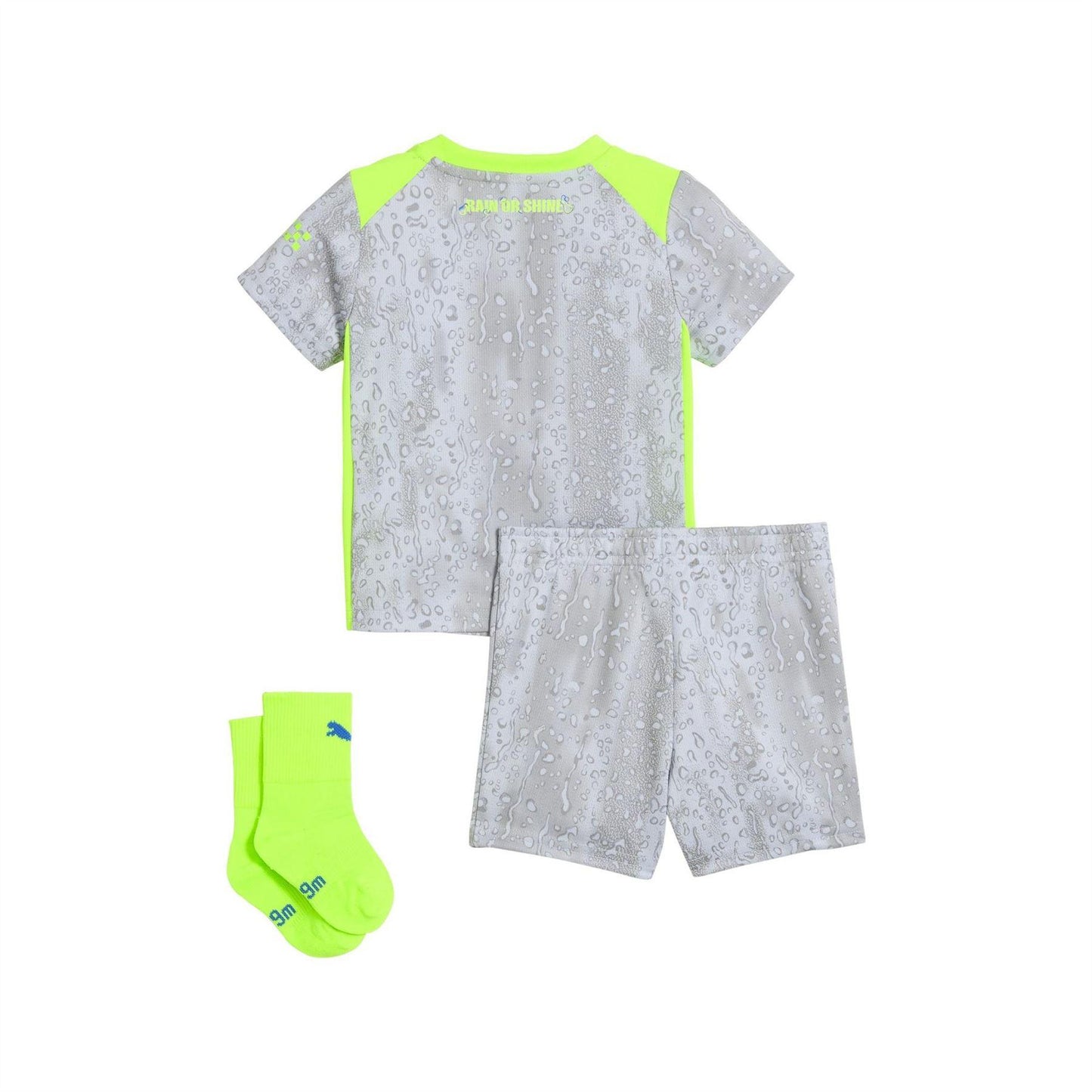 Grey-Green - Back - Puma Baby 2025-2026 Manchester United FC Third Kit