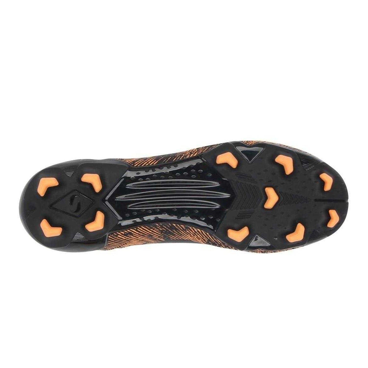 Black-Orange - Side - Sondico Childrens-Kids Sondico Blaze Football Boots
