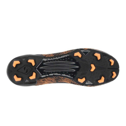 Black-Orange - Side - Sondico Childrens-Kids Sondico Blaze Football Boots