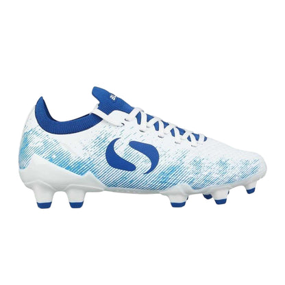 White-Blue - Front - Sondico Childrens-Kids Sondico Blaze Football Boots