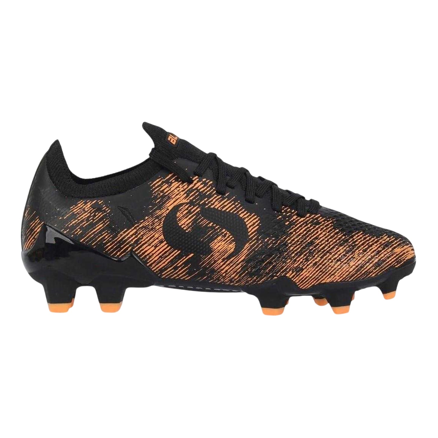 Black-Orange - Front - Sondico Childrens-Kids Sondico Blaze Football Boots
