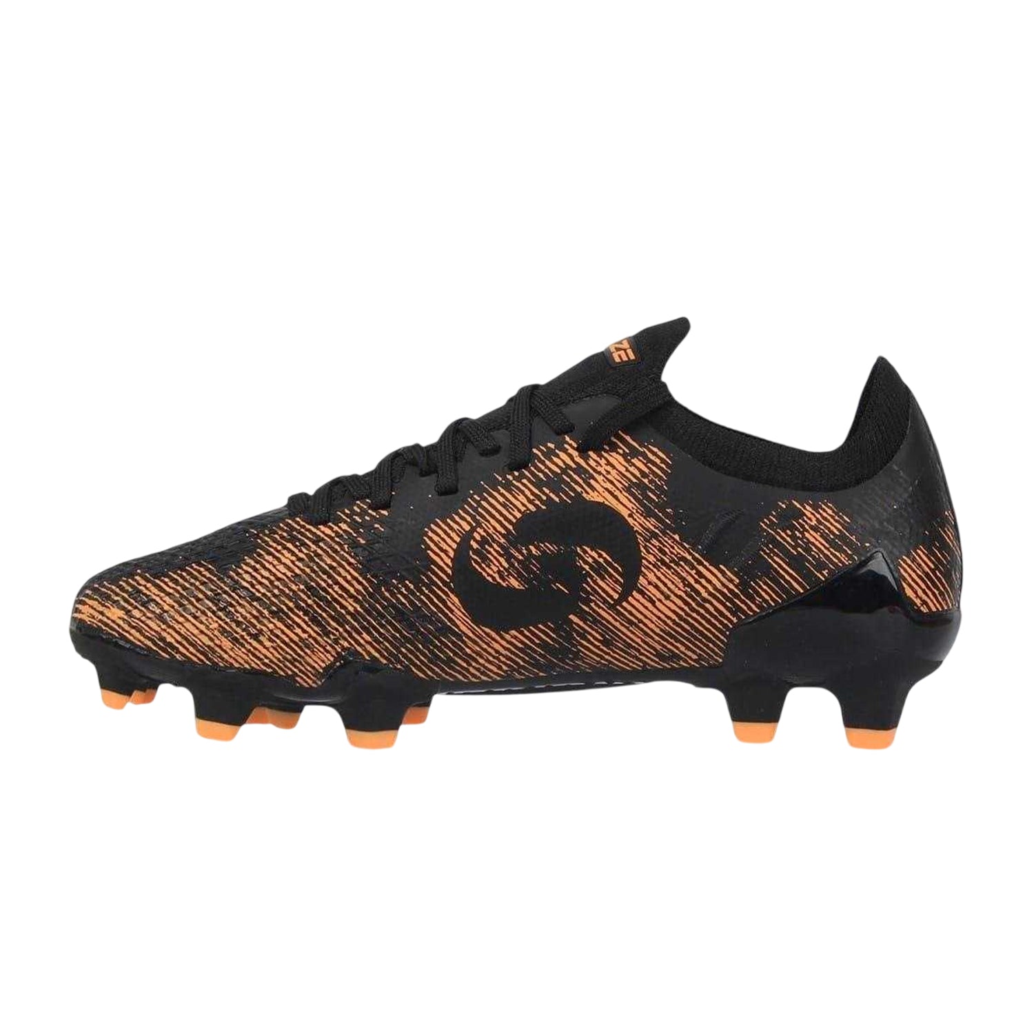 Black-Orange - Back - Sondico Childrens-Kids Sondico Blaze Football Boots
