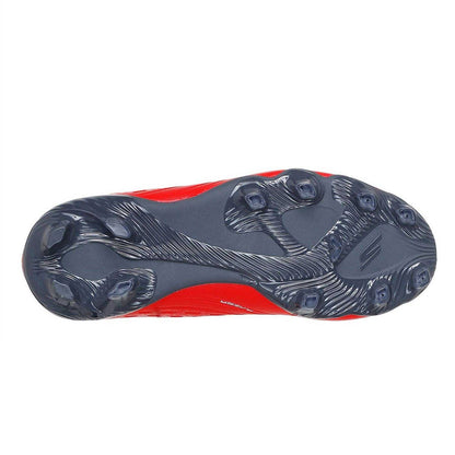 Red-Black - Pack Shot - Skechers Childrens-Kids Razor Firm Ground Football Boots