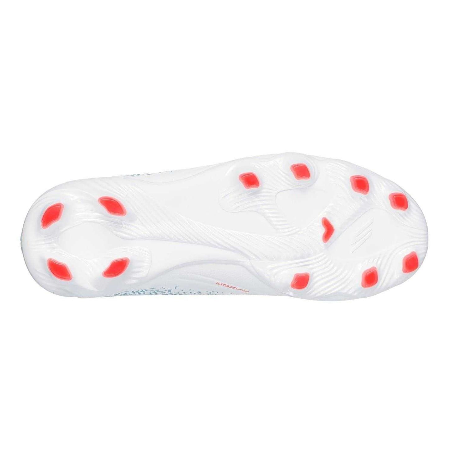 White-Blue - Lifestyle - Skechers Childrens-Kids Razor Firm Ground Football Boots