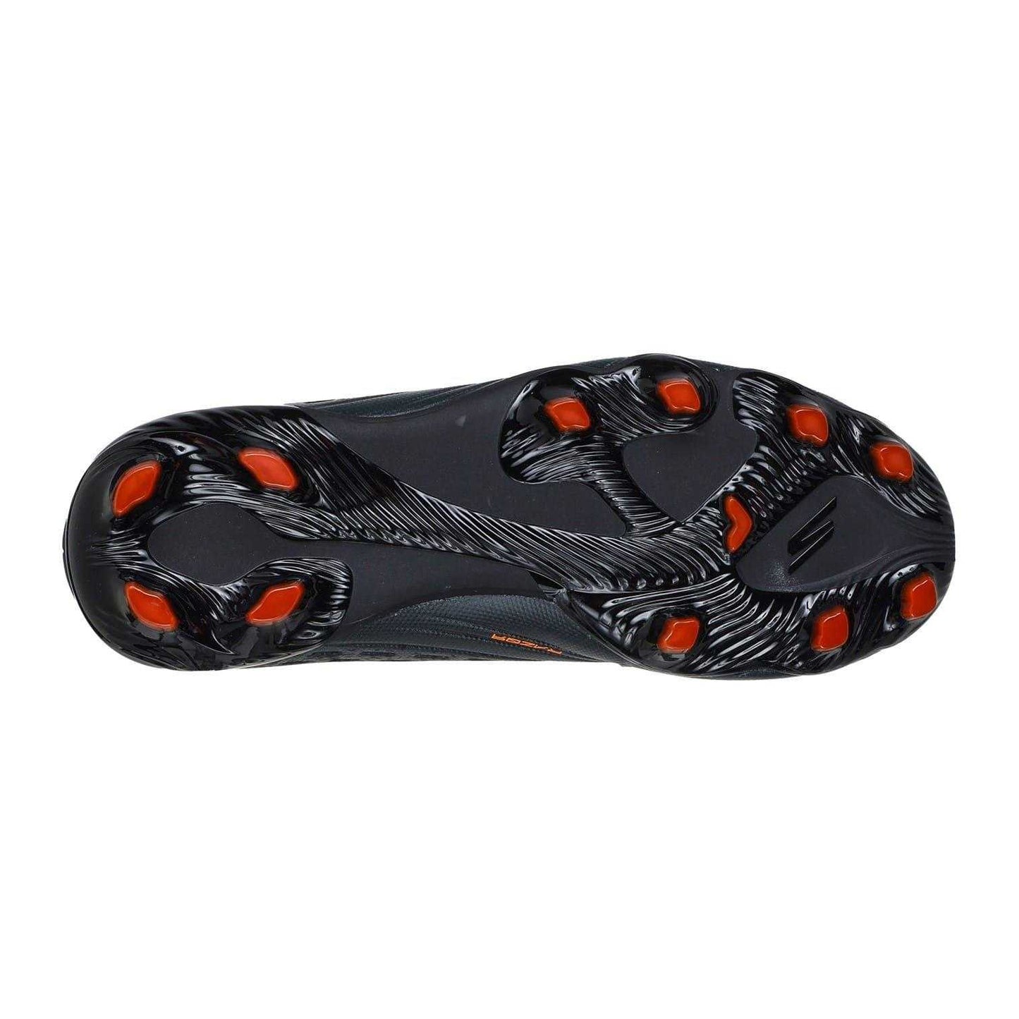 Black-Orange - Lifestyle - Skechers Childrens-Kids Razor Firm Ground Football Boots