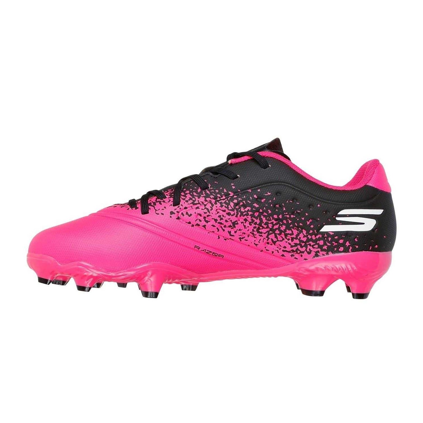 Red-Black - Front - Skechers Childrens-Kids Razor Firm Ground Football Boots