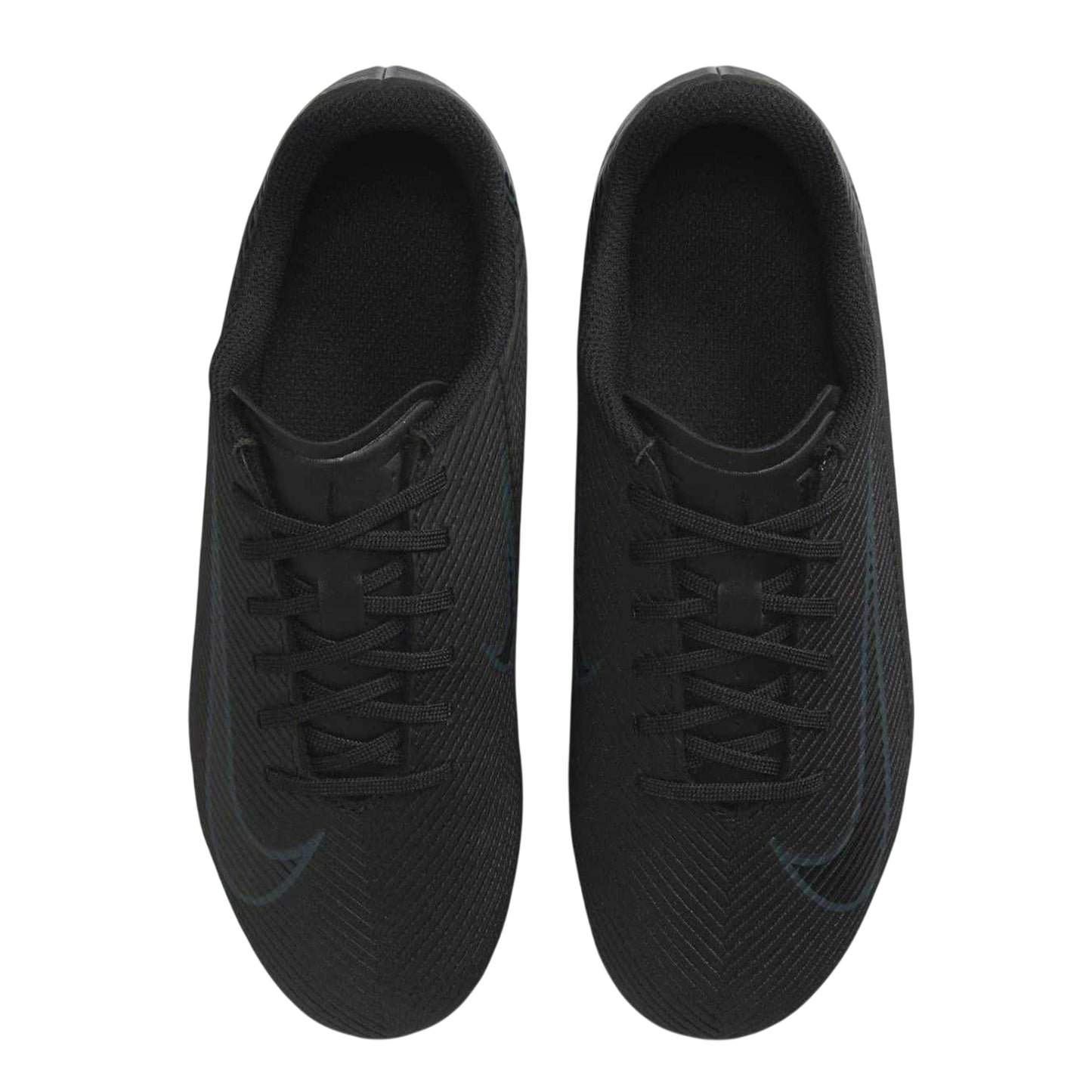 Black - Side - Nike Childrens-Kids Mercurial Vapor 16 Club Leather Firm Ground Football Boots