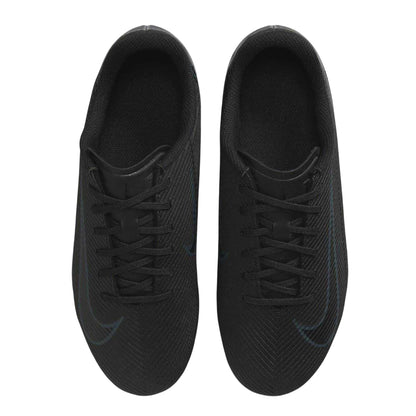 Black - Side - Nike Childrens-Kids Mercurial Vapor 16 Club Leather Firm Ground Football Boots
