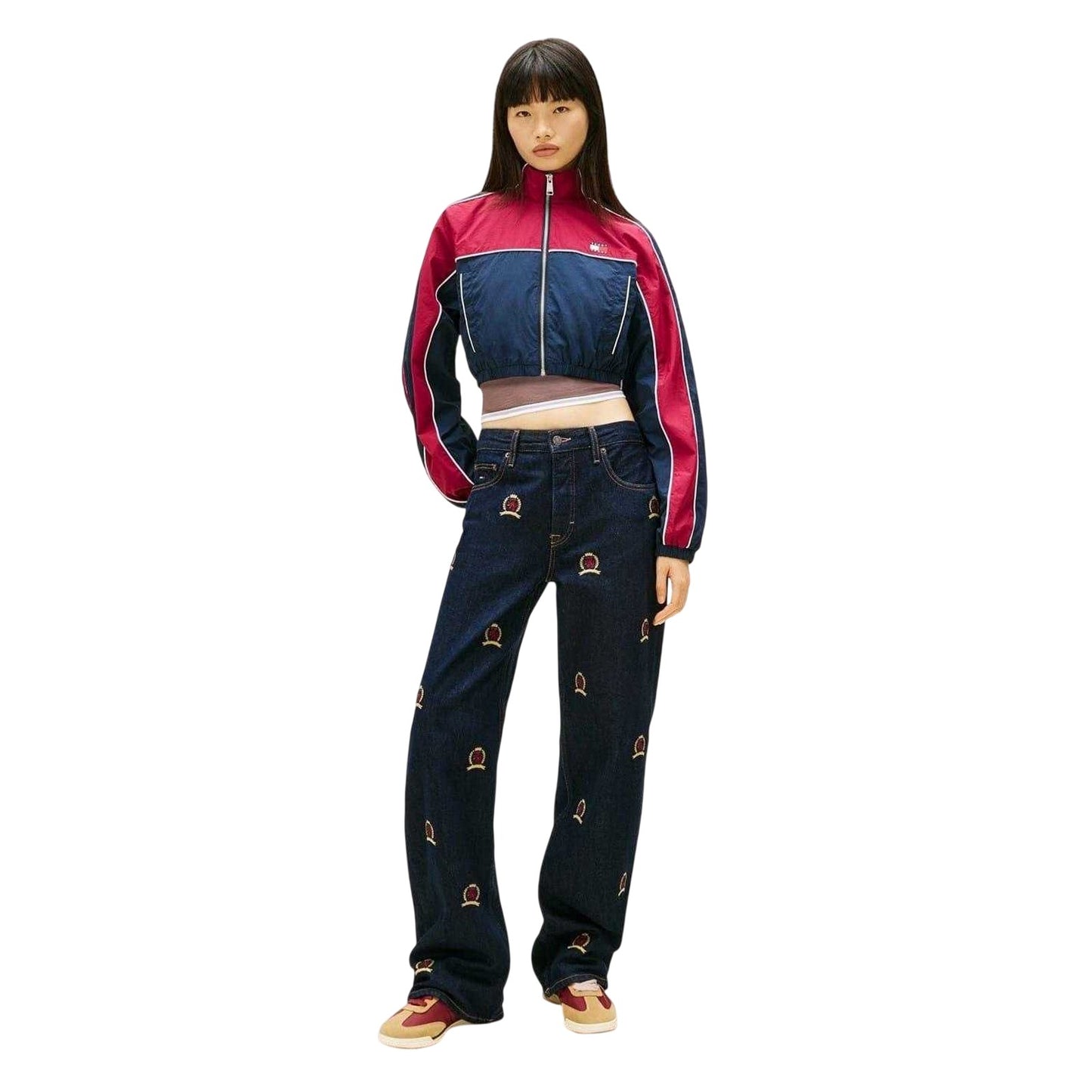 Lavish Lilac - Lifestyle - Tommy Jeans Womens-Ladies Colour Block Track Jacket