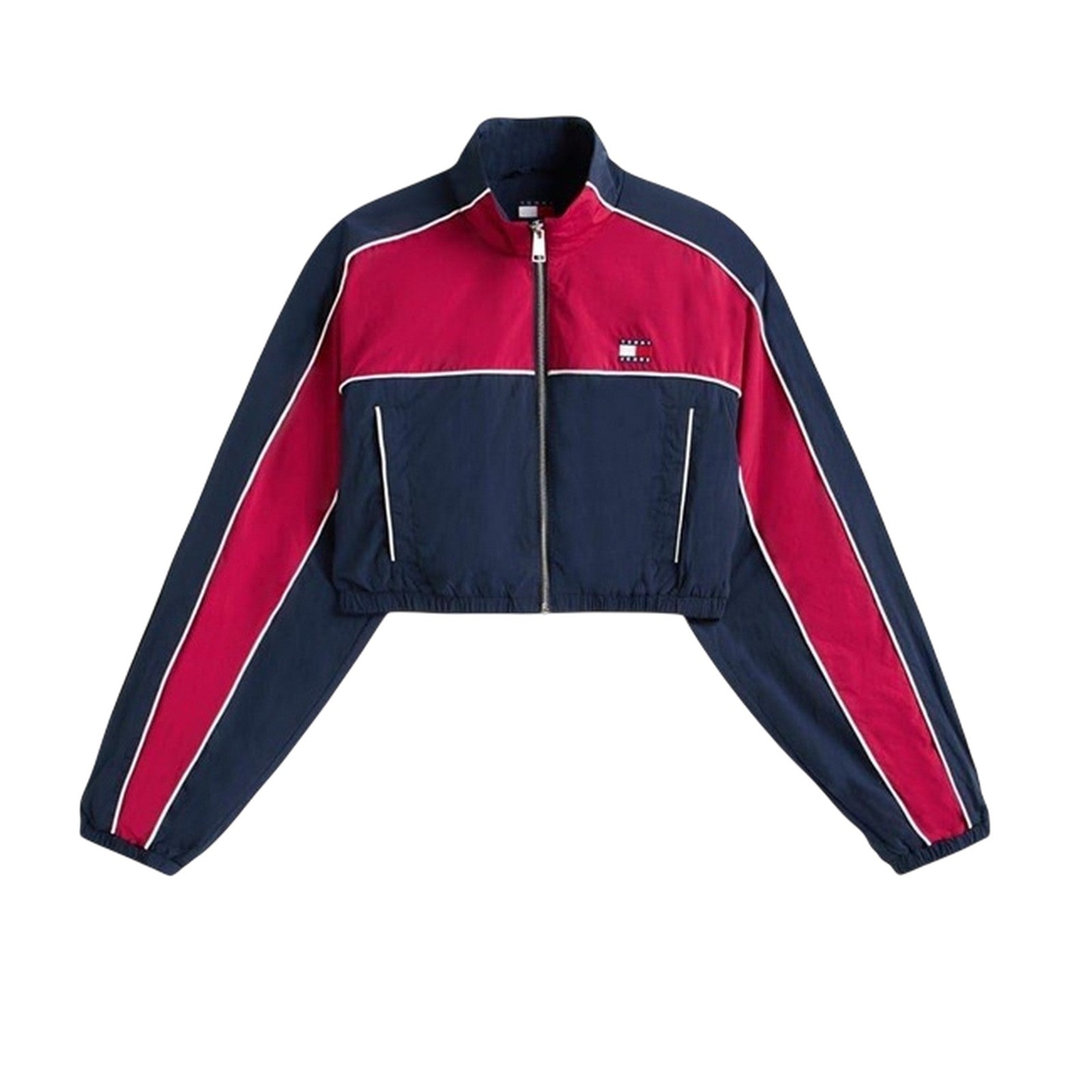 Lavish Lilac - Front - Tommy Jeans Womens-Ladies Colour Block Track Jacket