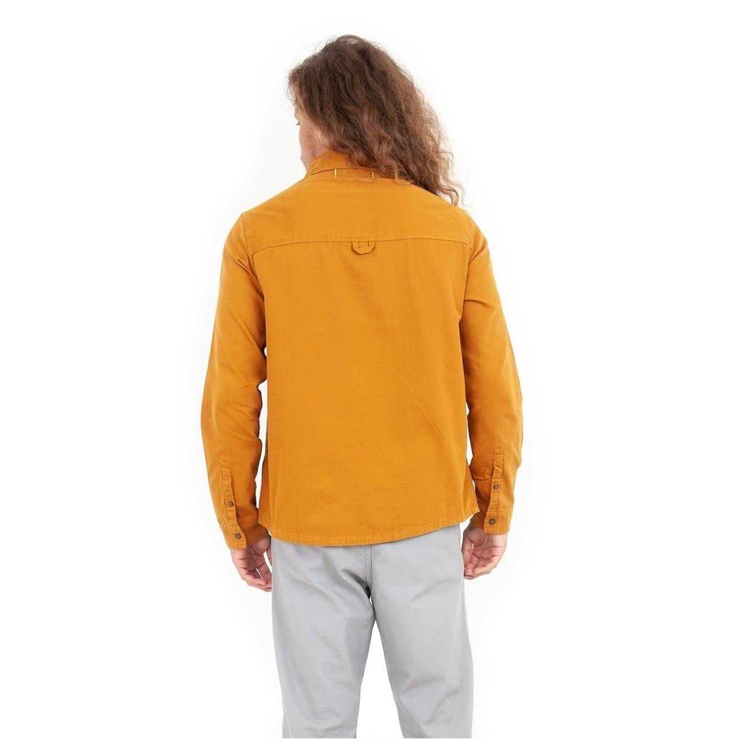 Dijon - Back - Roamers Mens Chest Pocket Long-Sleeved Shirt