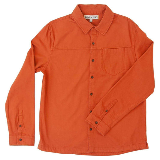 Sienna - Front - Roamers Mens Chest Pocket Long-Sleeved Shirt