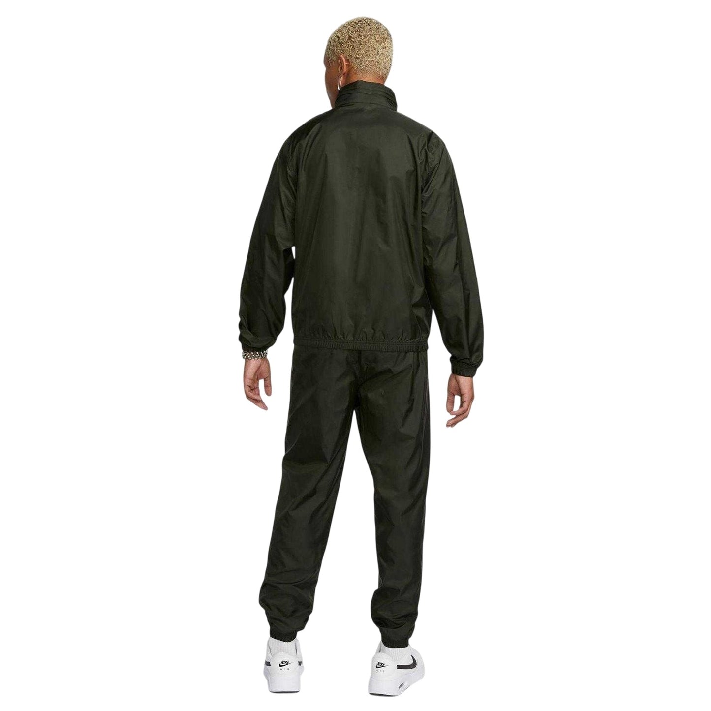 Sequoia-White - Back - Nike Mens Club Lined Tracksuit Set