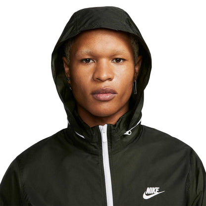 Sequoia-White - Side - Nike Mens Club Lined Tracksuit Set