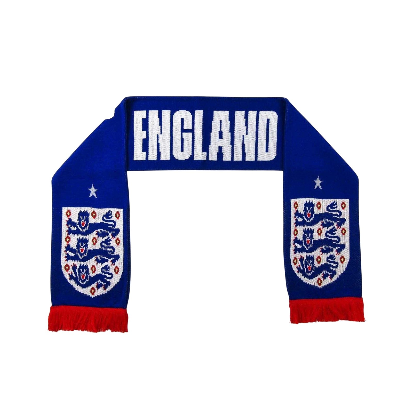 Blue - Back - England Acrylic Scarf