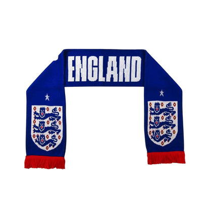 Blue - Back - England Acrylic Scarf