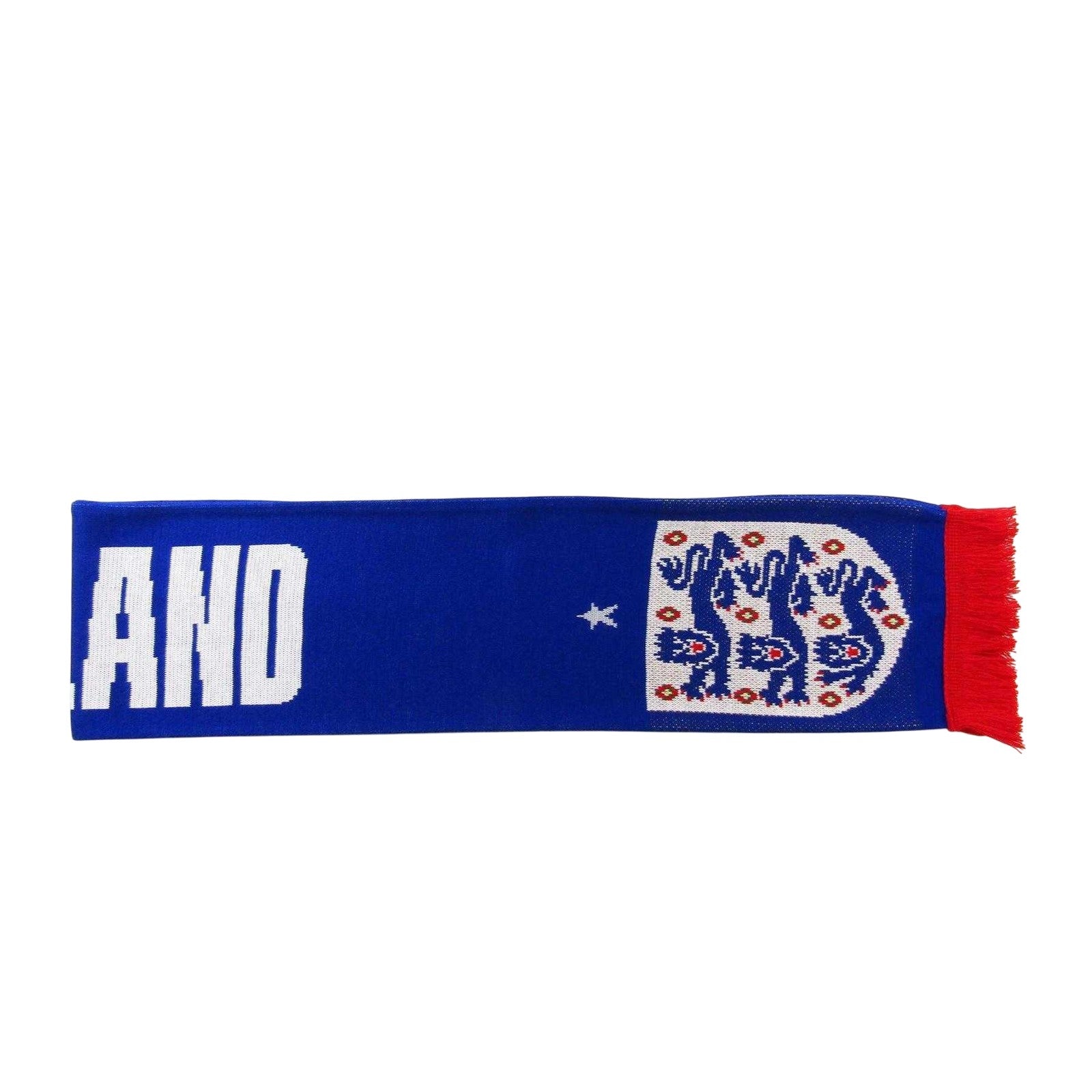 Blue - Side - England Acrylic Scarf