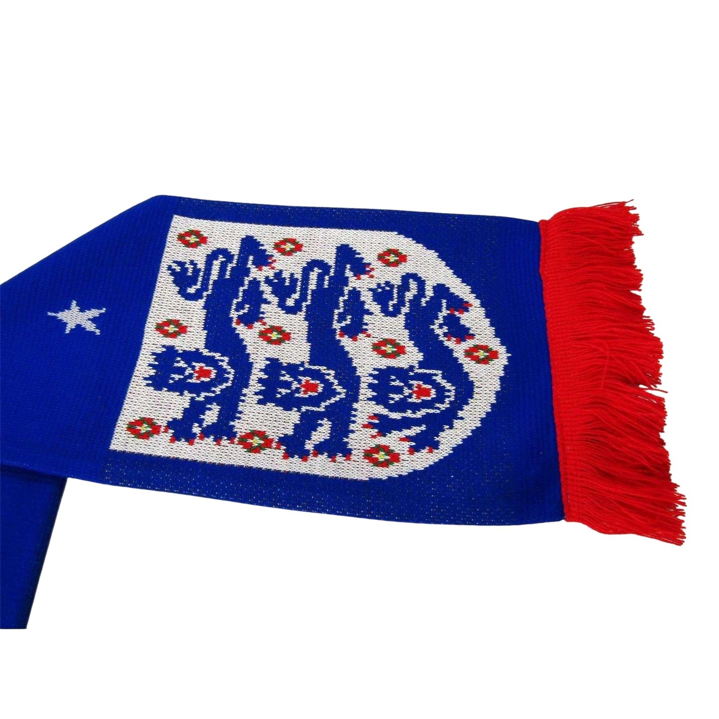 Blue - Lifestyle - England Acrylic Scarf