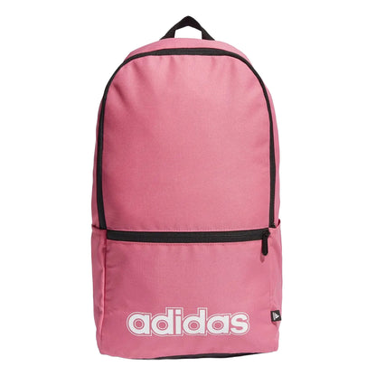 Pink-White - Front - Adidas Classic Foundation Backpack
